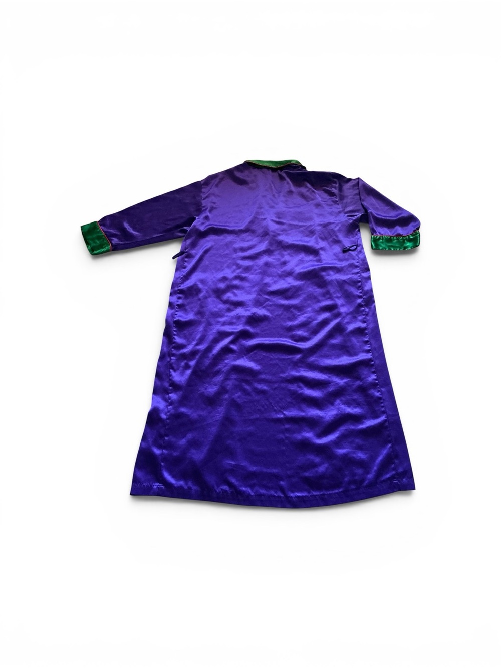 90s vintage Victoria’s Secret gold label satin robe purple and green size small - Picture 2 of 7